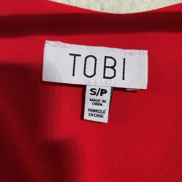 TOBI Wrap Crop Top Size XS NWT - Picture 3 of 6